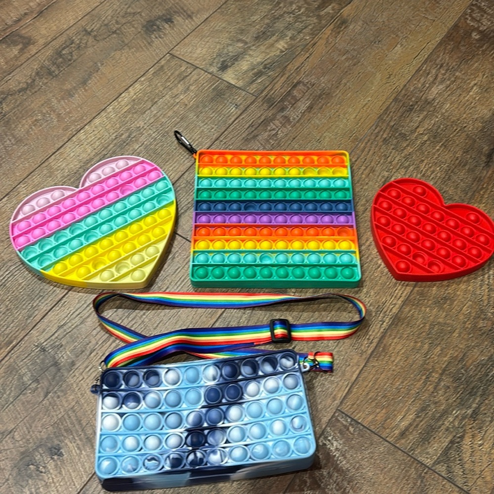 Fidget pop-it four piece set.